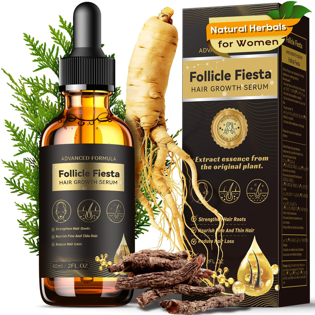 Folivive Women’s Hair Growth Serum Oil – 100% Natural Herbal Follicle Serum