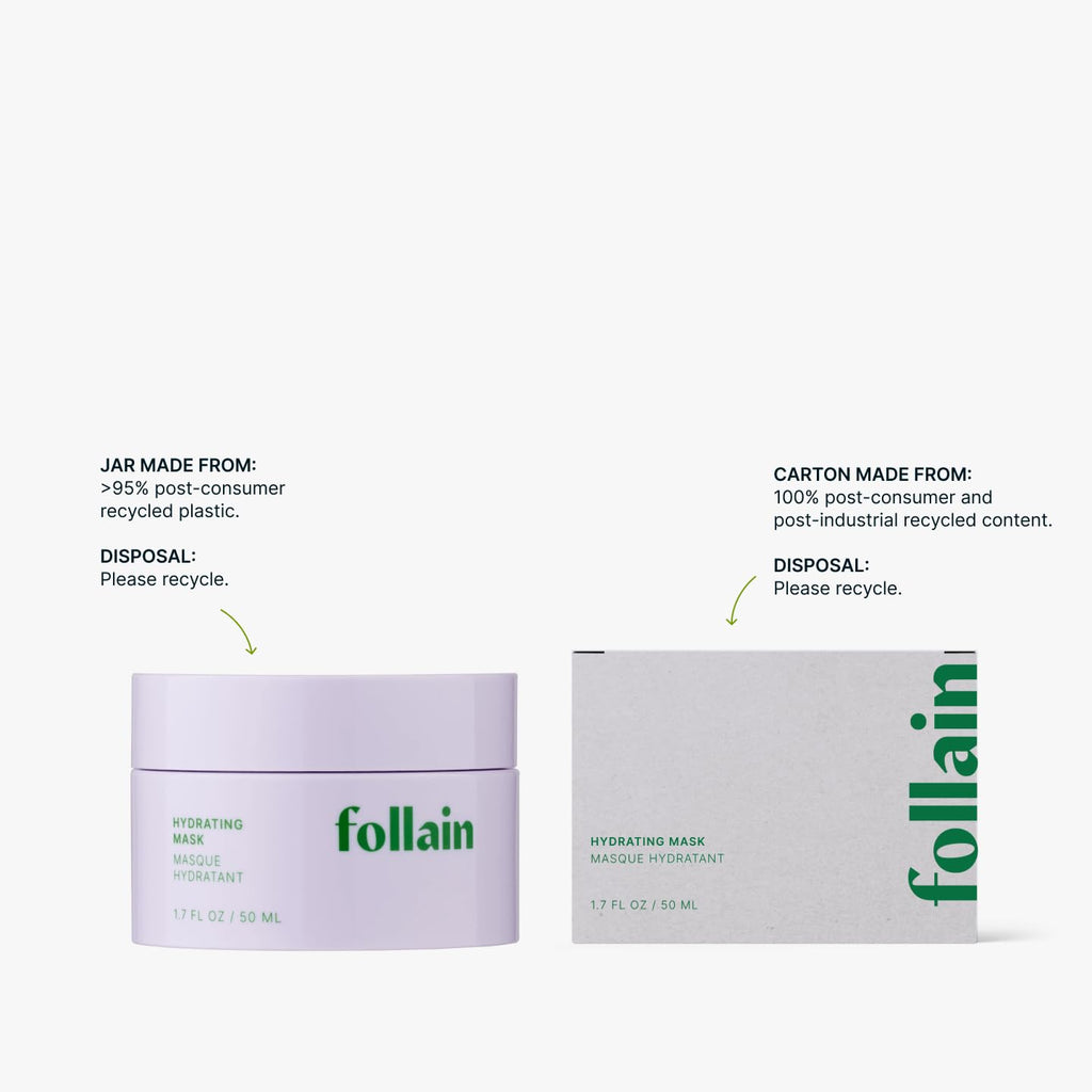 Follain Hyaluronic Acid + Bakuchiol Hydrating Face Mask for Dry Skin | Clean Beauty, Vegan & Cruelty-Free