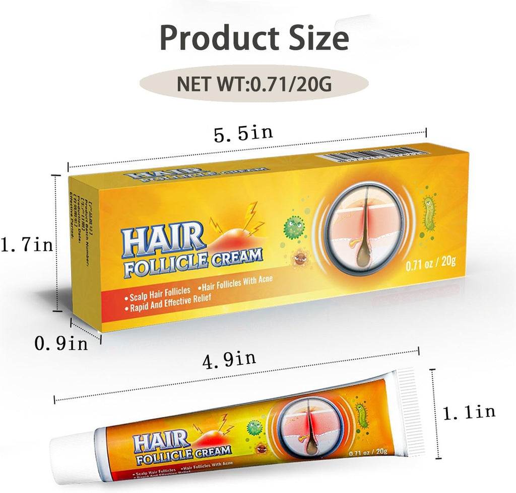 Folliculitis Cream – Effective Folliculitis Treatment for Scalp, Face & Body | 1.42 Oz