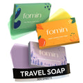 FOMIN Antibacterial Paper Soap Sheets | 300 Portable Hand Washing Sheets (Orange, Tea Tree, Lavender)