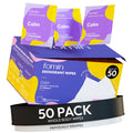 FOMIN Travel Deodorant Wipes – 50 Count, Calming Lavender & Chamomile, Plastic-Free