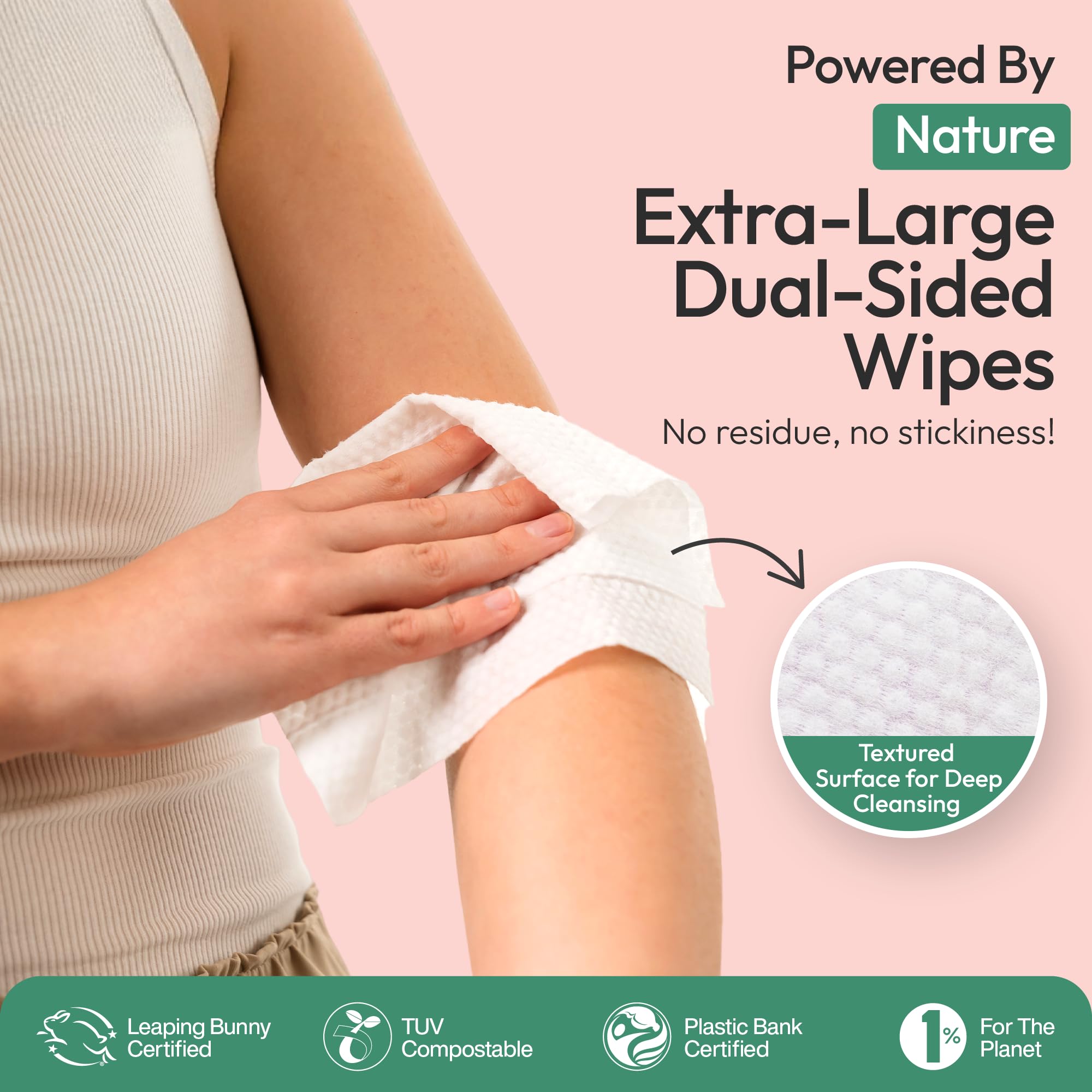 FOMIN Travel Deodorant Wipes – 30 Count Variety Pack | pH Balanced, Hypoallergenic, Plastic-Free