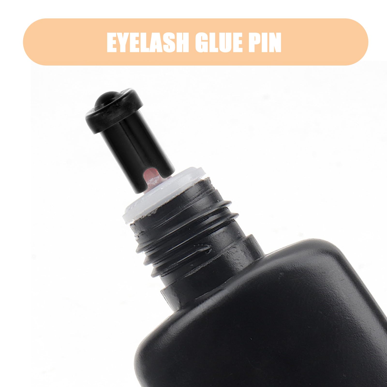 FOMIYES 100pcs Glue Bottle Anti-Blocking Needle Lash Tools for Lash Extensions