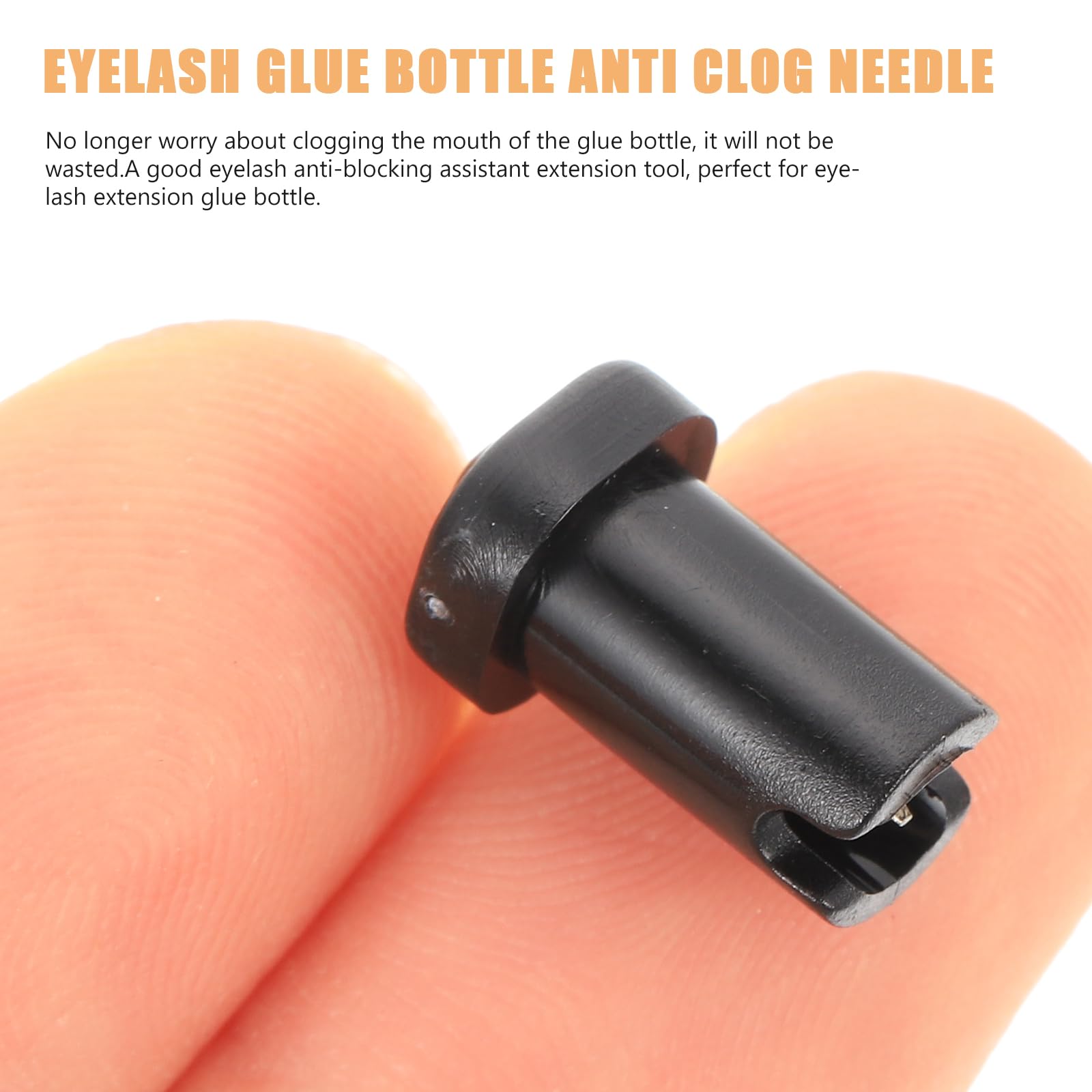 FOMIYES 100pcs Glue Bottle Anti-Blocking Needle Lash Tools for Lash Extensions