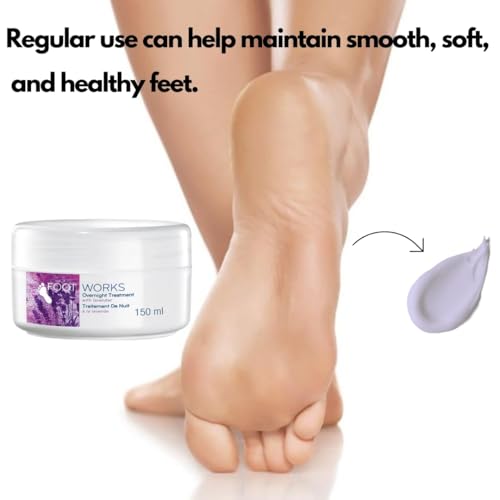 Foot Works Lavender Overnight Foot Treatment - 5oz Two-Pack | Deep Moisturizing Night Care
