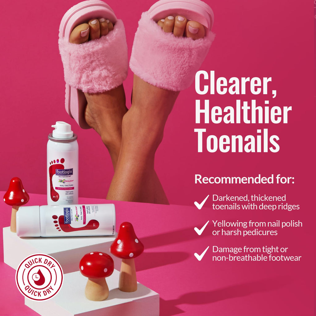 FOOTLOGIX Nail Tincture Spray with Spiraleen – 1.69 Fl Oz
