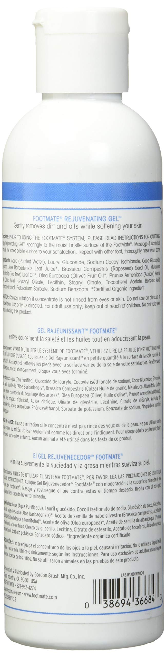 The FootMate System Rejuvenating Gel – Natural Foot Care Cleanser & Conditioner