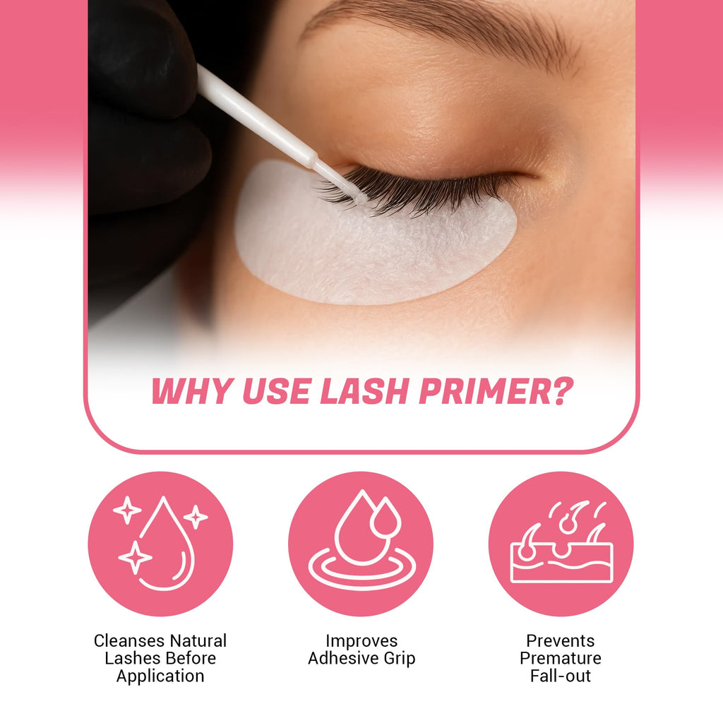Forabeli Lash Primer for Eyelash Extensions – Maximum Retention & Adhesion Booster | Oil-Free, 15ml