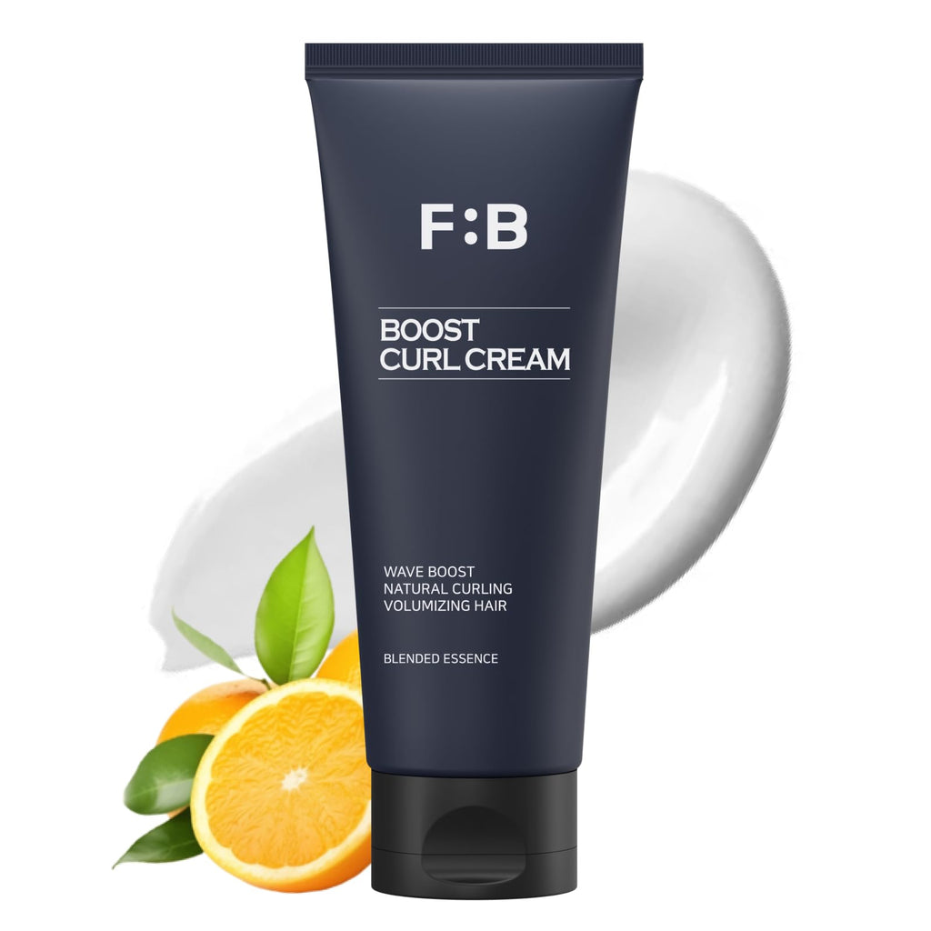 FORBEAUT Boost Curl Cream – Award-Winning Keratin & Grain Curl Cream for Men, Bouncy Waves & Strong Hold, 150ml