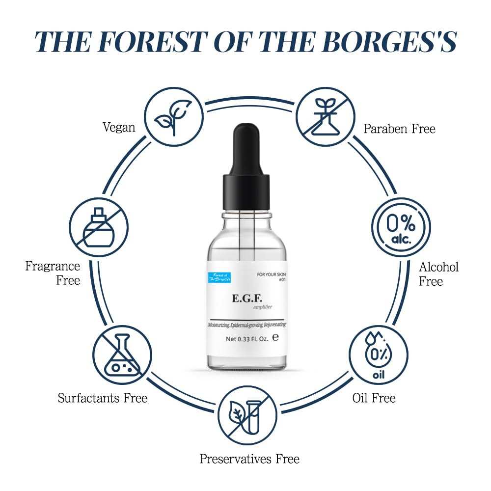 FOREST OF THE BORGES'S EGF Serum – Epidermal Growth Factor 0.5 fl oz