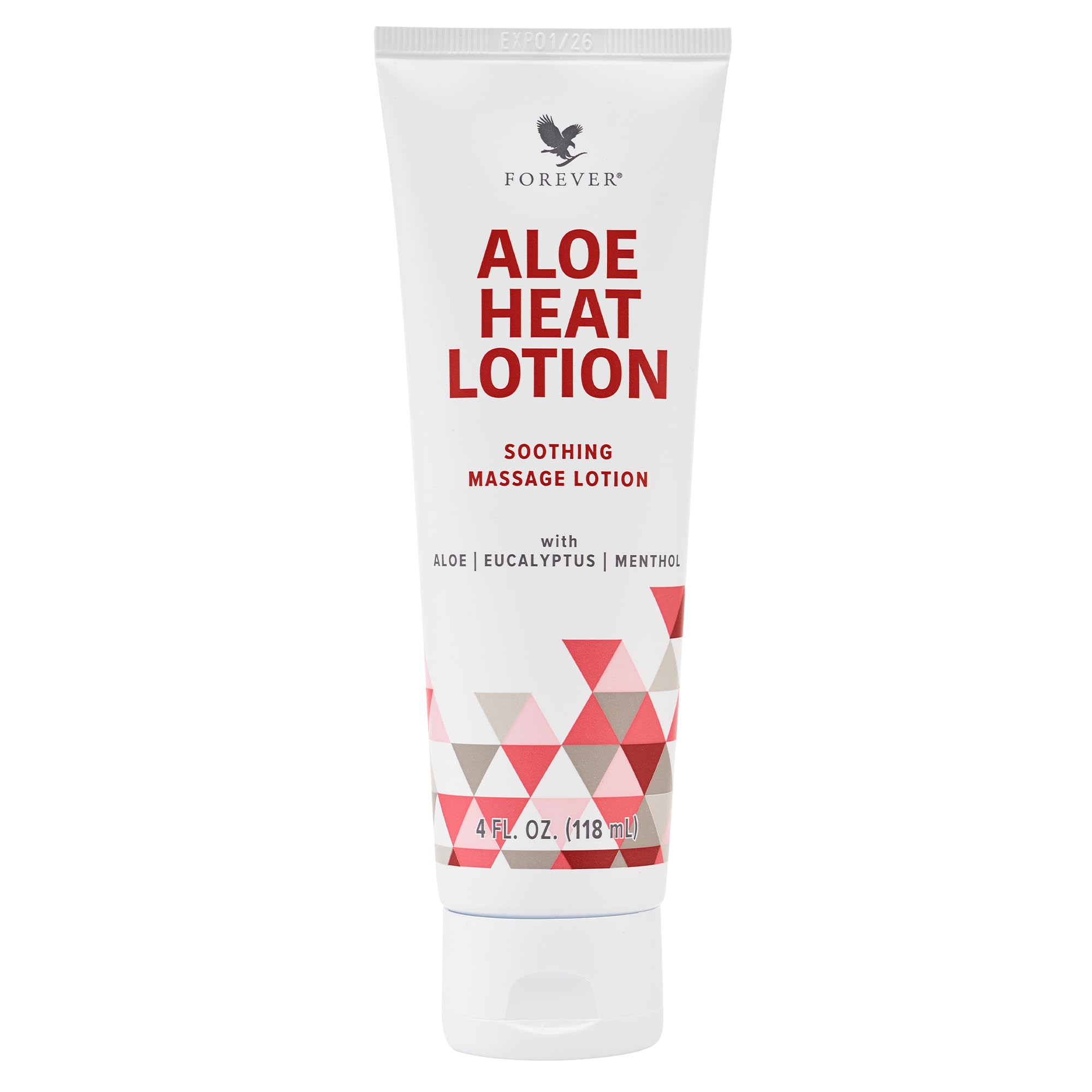 Forever Living Aloe Heat Lotion with Menthol & Eucalyptus – Soothing, Nourishing & Vegan-Friendly (4 fl oz)