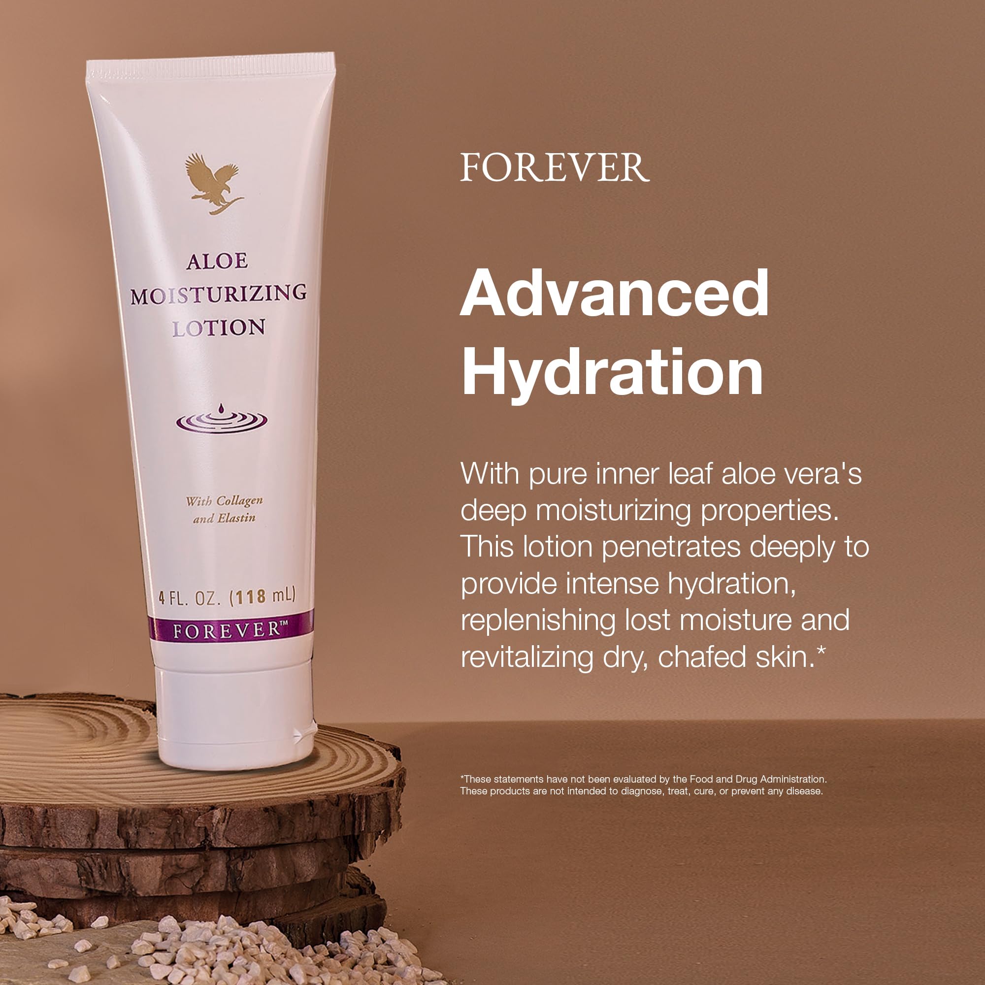 Forever Living Aloe Moisturizing Lotion – Deep Hydration with Aloe Vera, Collagen & Elastin | 4 fl oz