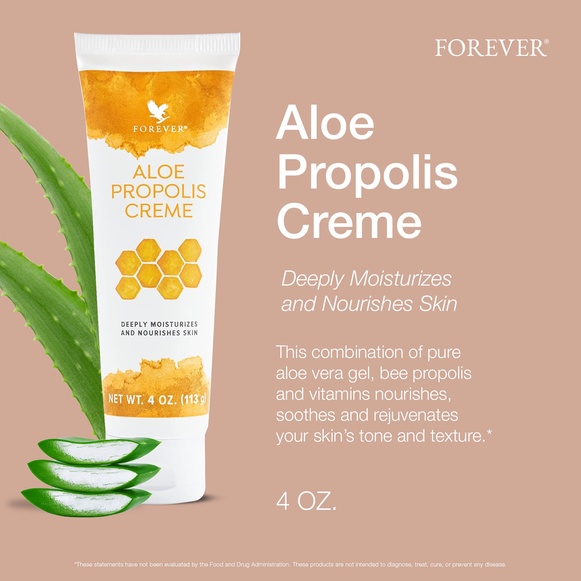 Forever Living Aloe Propolis Creme – Skin Nourishment with Aloe Vera & Bee Propolis (4 oz)