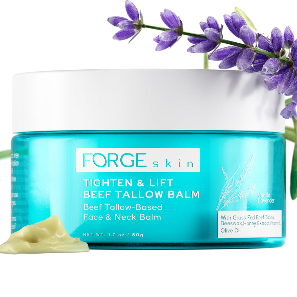 Forge Skin Tighten & Lift Balm for Women – Beef Tallow & Honey Moisturizer (1.7 oz)
