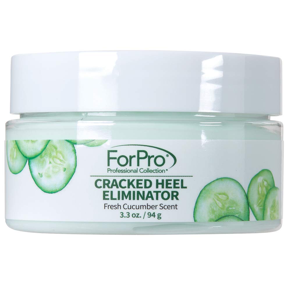 ForPro Professional Collection Cracked Heel Eliminator – Fresh Cucumber Scent, Intensive Heel Repair (3.3 oz)