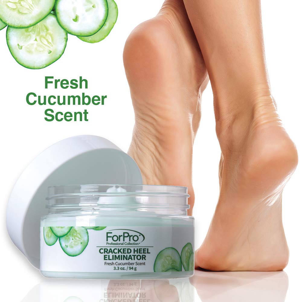 ForPro Professional Collection Cracked Heel Eliminator – Fresh Cucumber Scent, Intensive Heel Repair (3.3 oz)