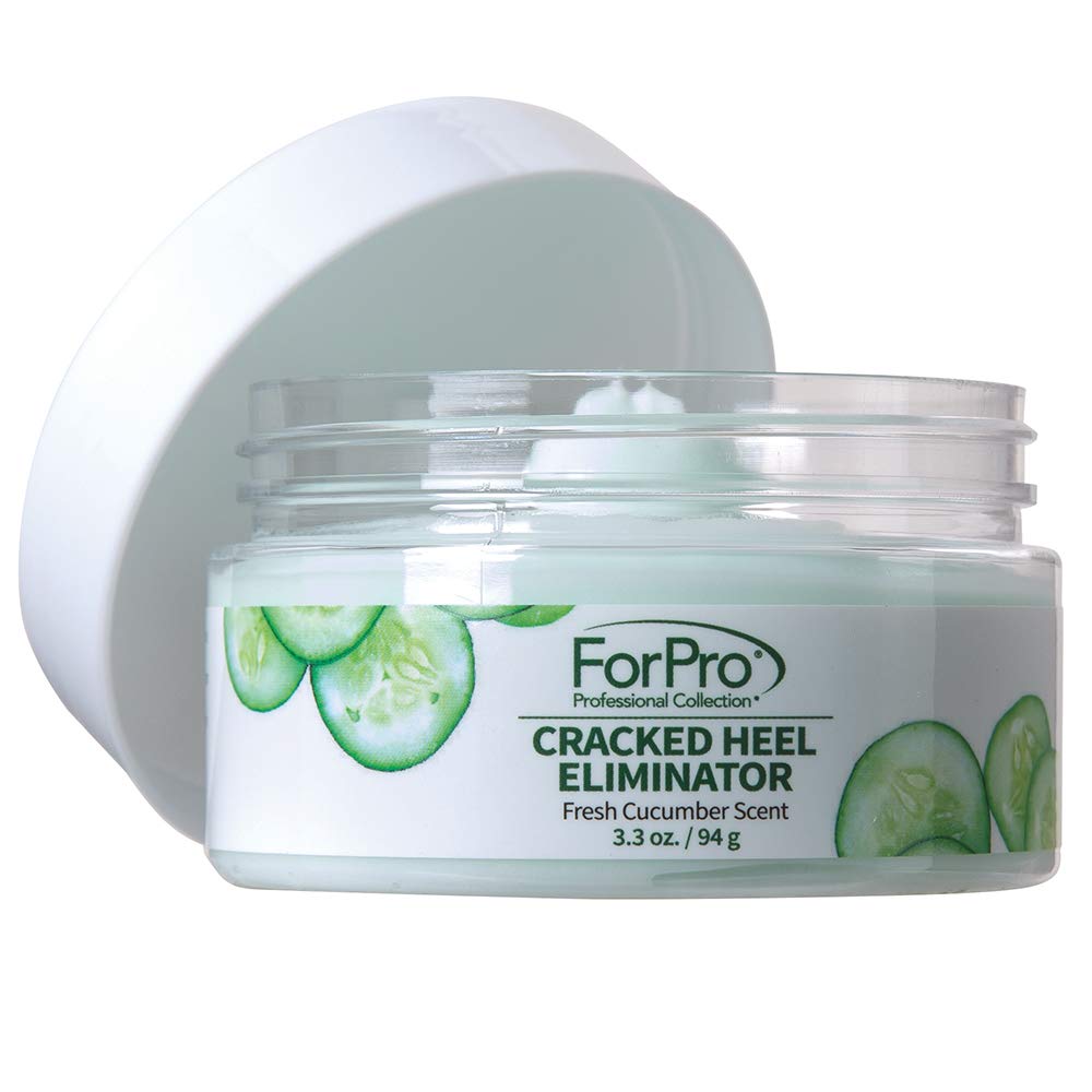 ForPro Professional Collection Cracked Heel Eliminator – Fresh Cucumber Scent, Intensive Heel Repair (3.3 oz)