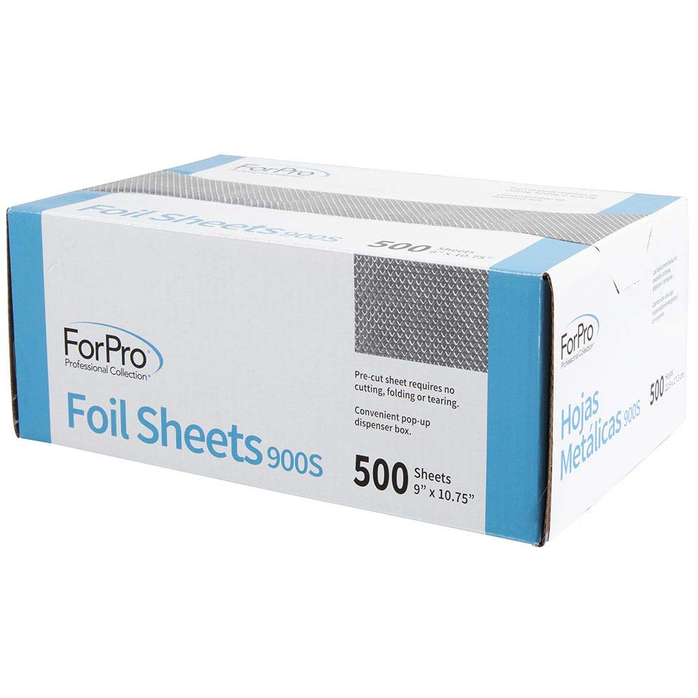 ForPro Professional Collection Embossed Foil Sheets 900S – Pop-Up Dispenser, 9” W x 10.75” L, Pack of 6
