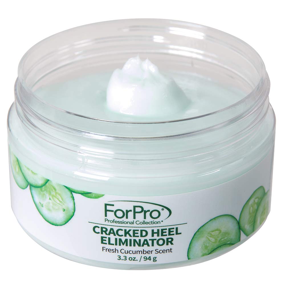 ForPro Professional Collection Cracked Heel Eliminator – Fresh Cucumber Scent, Intensive Heel Repair (3.3 oz)