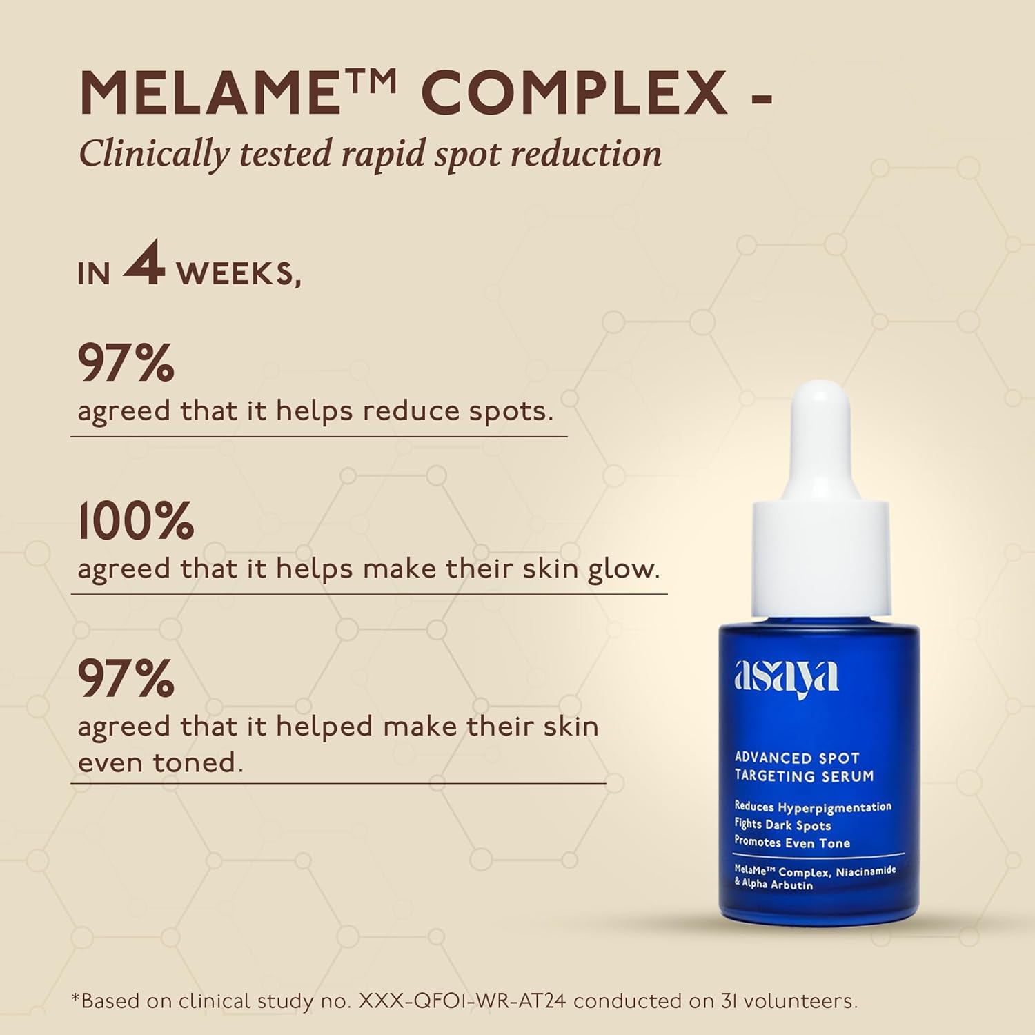 FOUNTINA ASAYAA'S Dark Spot Correcting Serum – Melame Complex, Niacinamide & Alpha Arbutin | 30ml