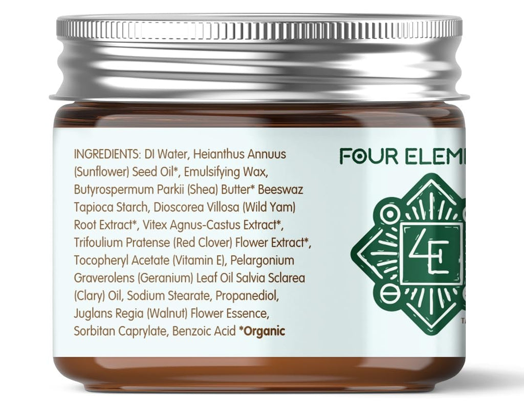 Wild Yam Peace & Harmony Cream | Four Elements 4E – Organic, USA-Made Herbal Balance