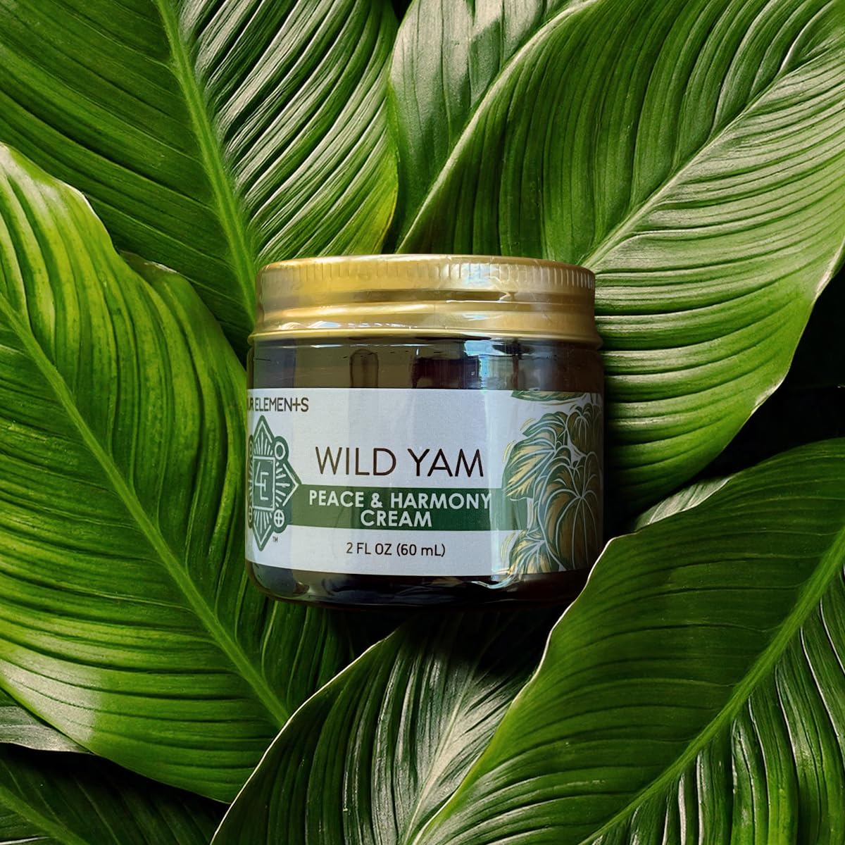 Wild Yam Peace & Harmony Cream | Four Elements 4E – Organic, USA-Made Herbal Balance