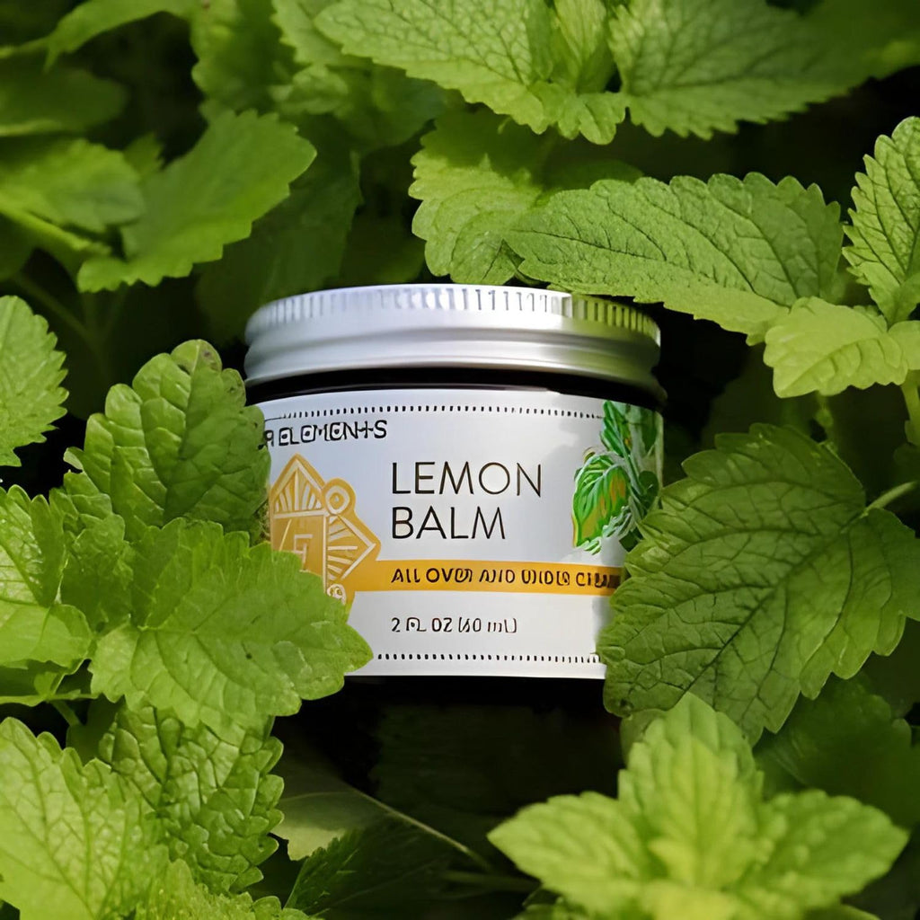 Four Elements 4E Lemon Balm Face Moisturizer Cream – 2 oz | Organic Lemon Balm, Chamomile, Shea Butter & Vitamin E