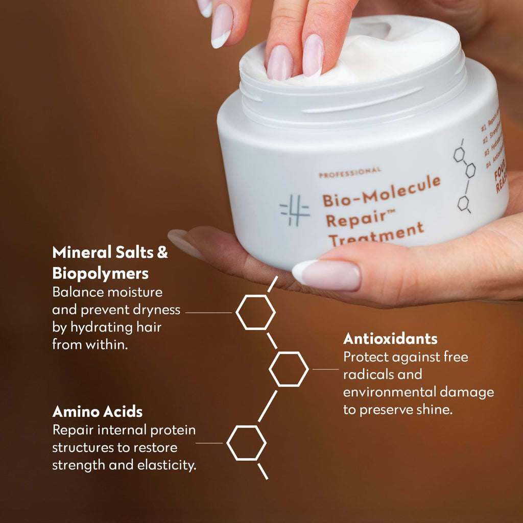 FOUR REASONS Bio-Molecule Repair Hair Mask – Deep Conditioning & Bond Repair for Damaged Hair