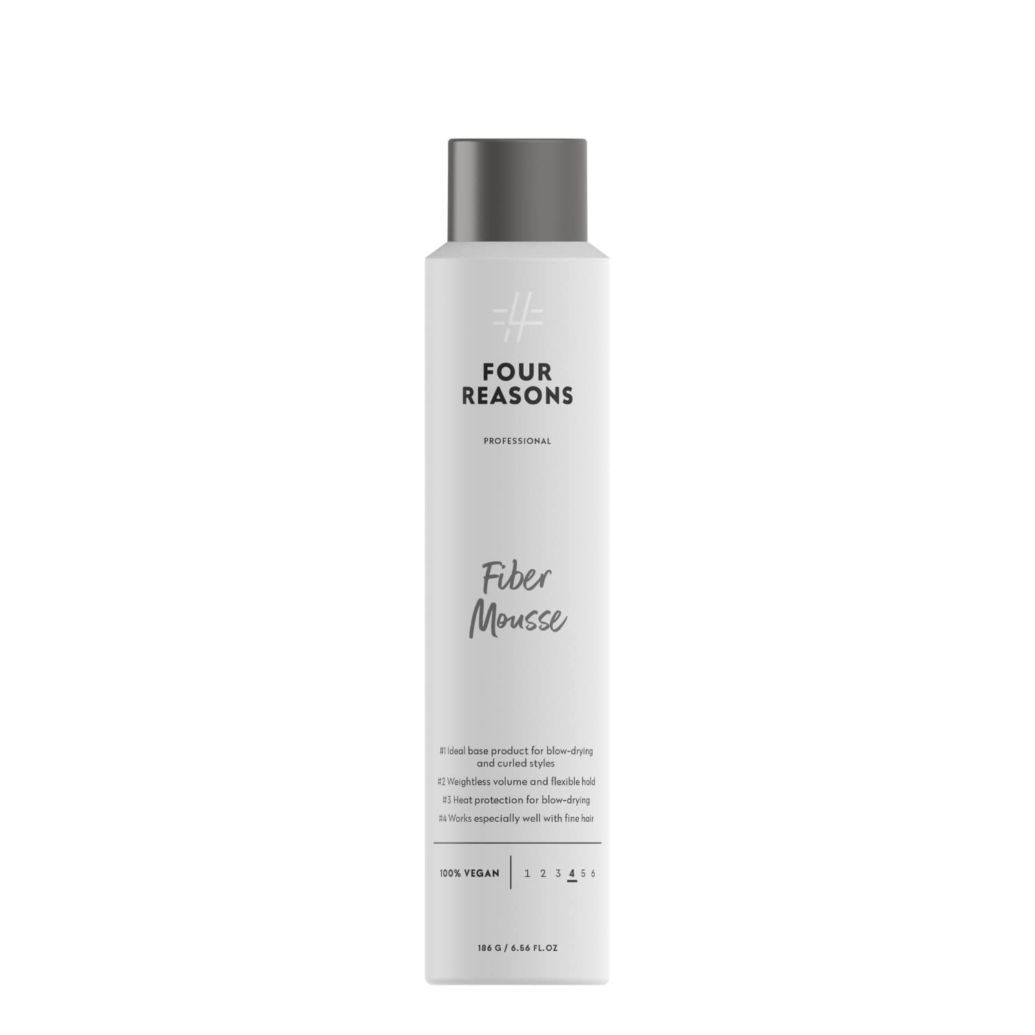 FOUR REASONS Professional Curl Enhancing Mousse – VEGAN, Long-Lasting Hold for Curls, Waves & Straight Hair