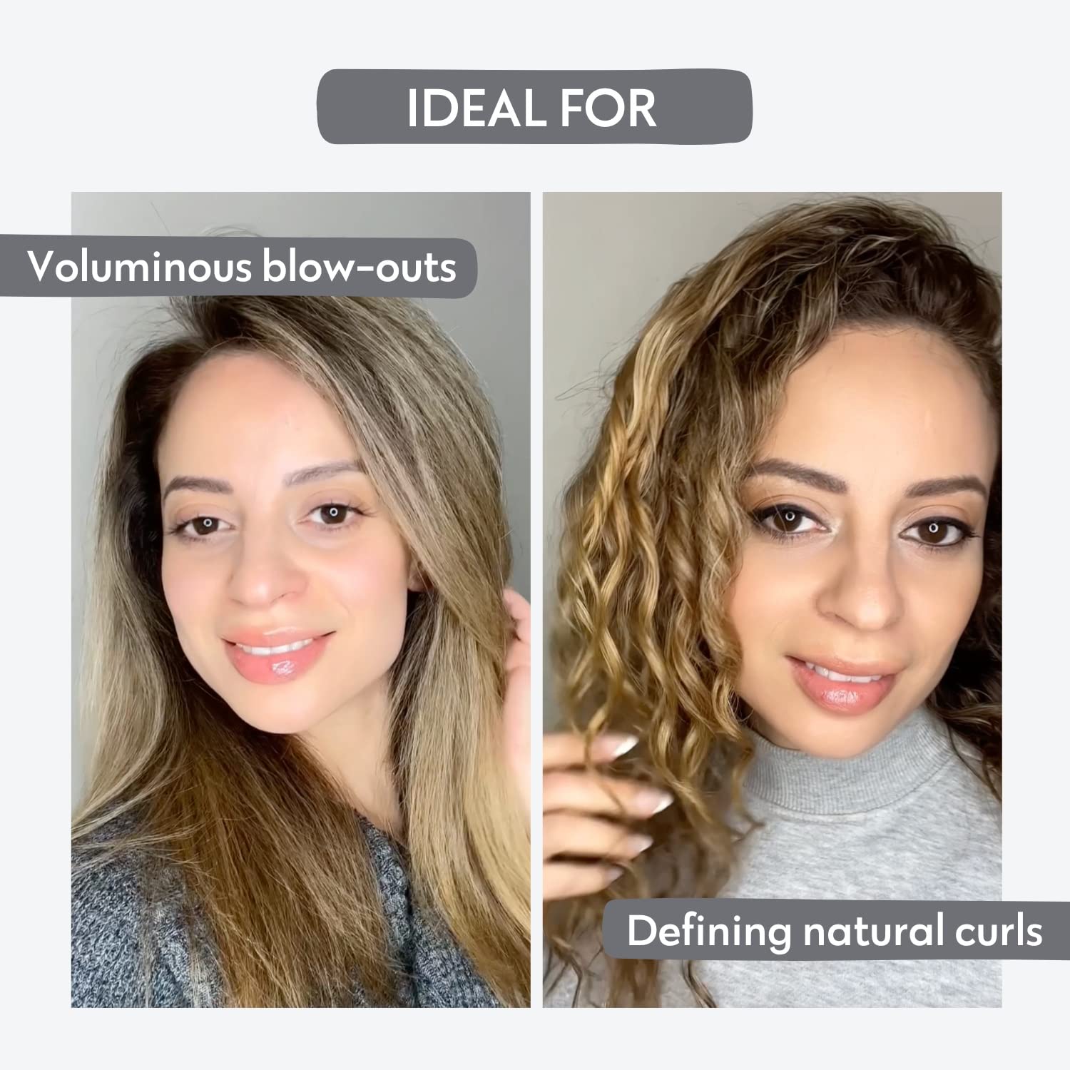 FOUR REASONS Professional Curl Enhancing Mousse – VEGAN, Long-Lasting Hold for Curls, Waves & Straight Hair