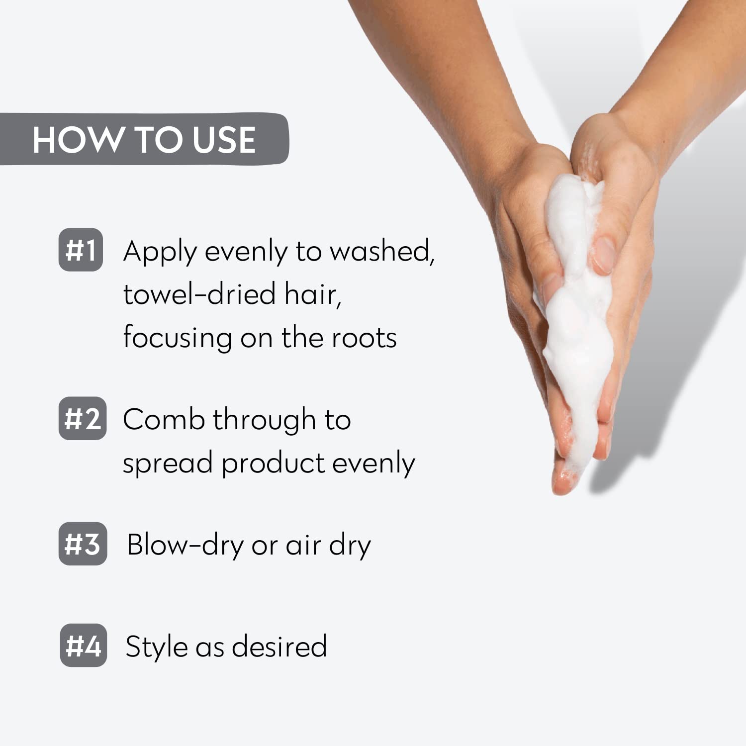FOUR REASONS Professional Curl Enhancing Mousse – VEGAN, Long-Lasting Hold for Curls, Waves & Straight Hair