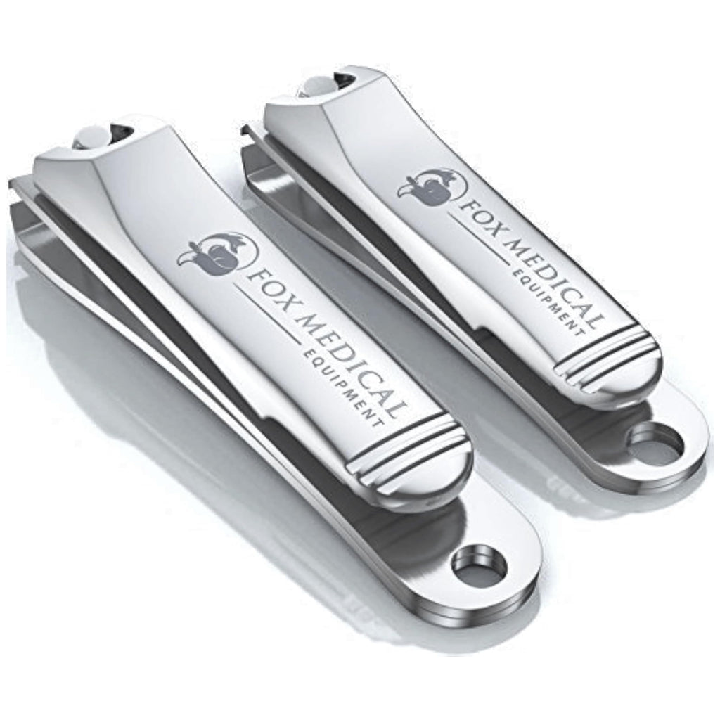 Fox Medical Equipment Professional Nail Clippers Set – Ultra-Sharp Surgical-Grade Stainless Steel, Ergonomic Grip & Lifetime Warranty