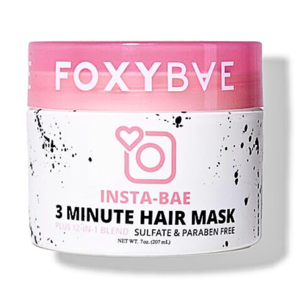 FoxyBae 3-Minute Hair Mask with Biotin | Deep Conditioning for Dry, Damaged Hair | Insta-Bae 7 oz