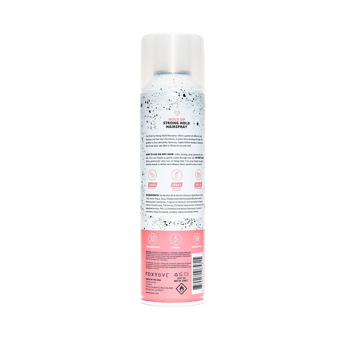 FoxyBae Hair Spray for Women | Volumizing Flexible Hold & Frizz Control - 8 Fl Oz