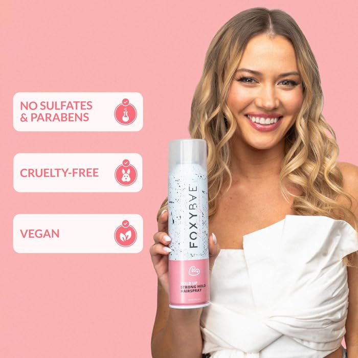 FoxyBae Hair Spray for Women | Volumizing Flexible Hold & Frizz Control - 8 Fl Oz