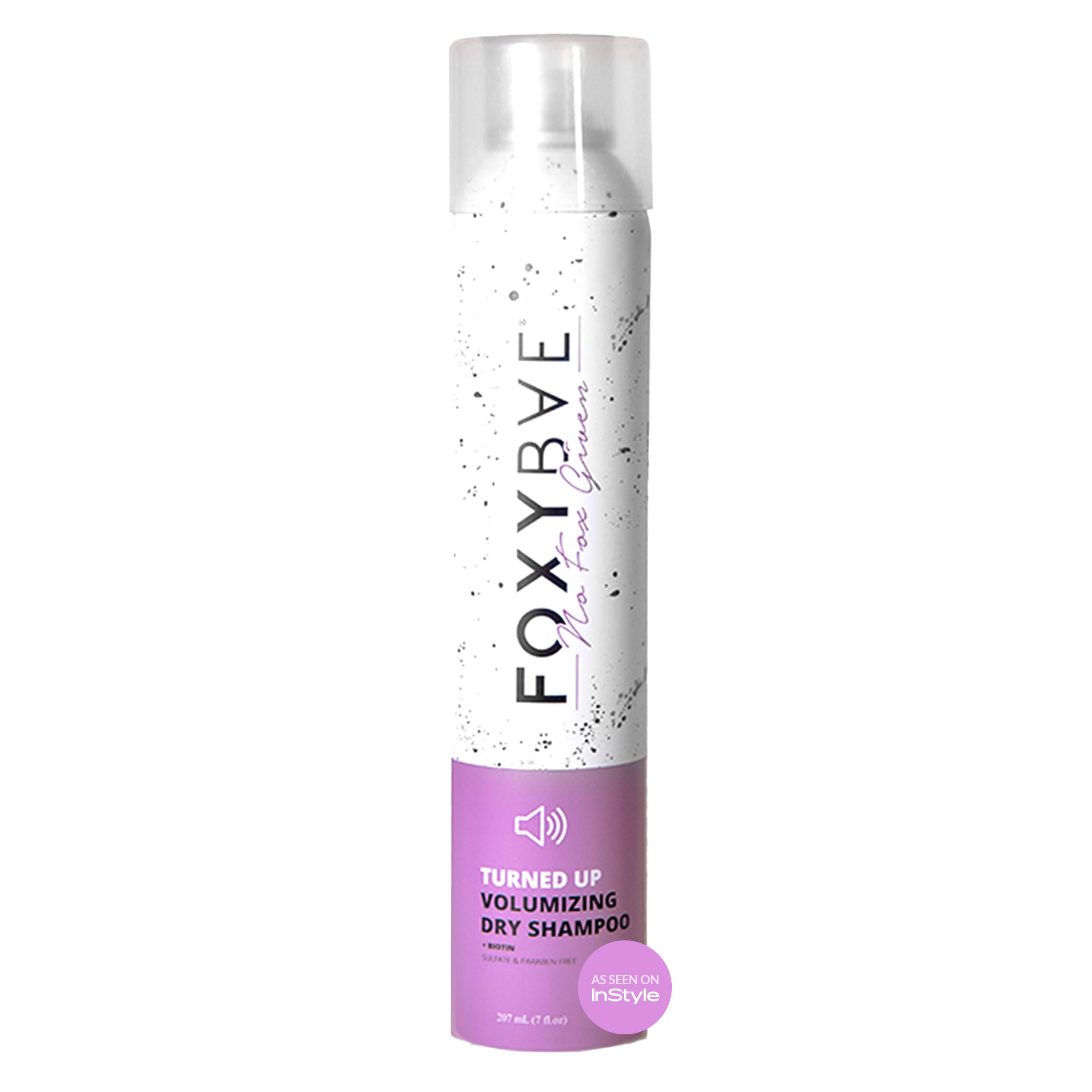 FoxyBae Turned Up Dry Shampoo Spray – Biotin for Hair Growth, Volumizing & Non-Toxic, 7 oz