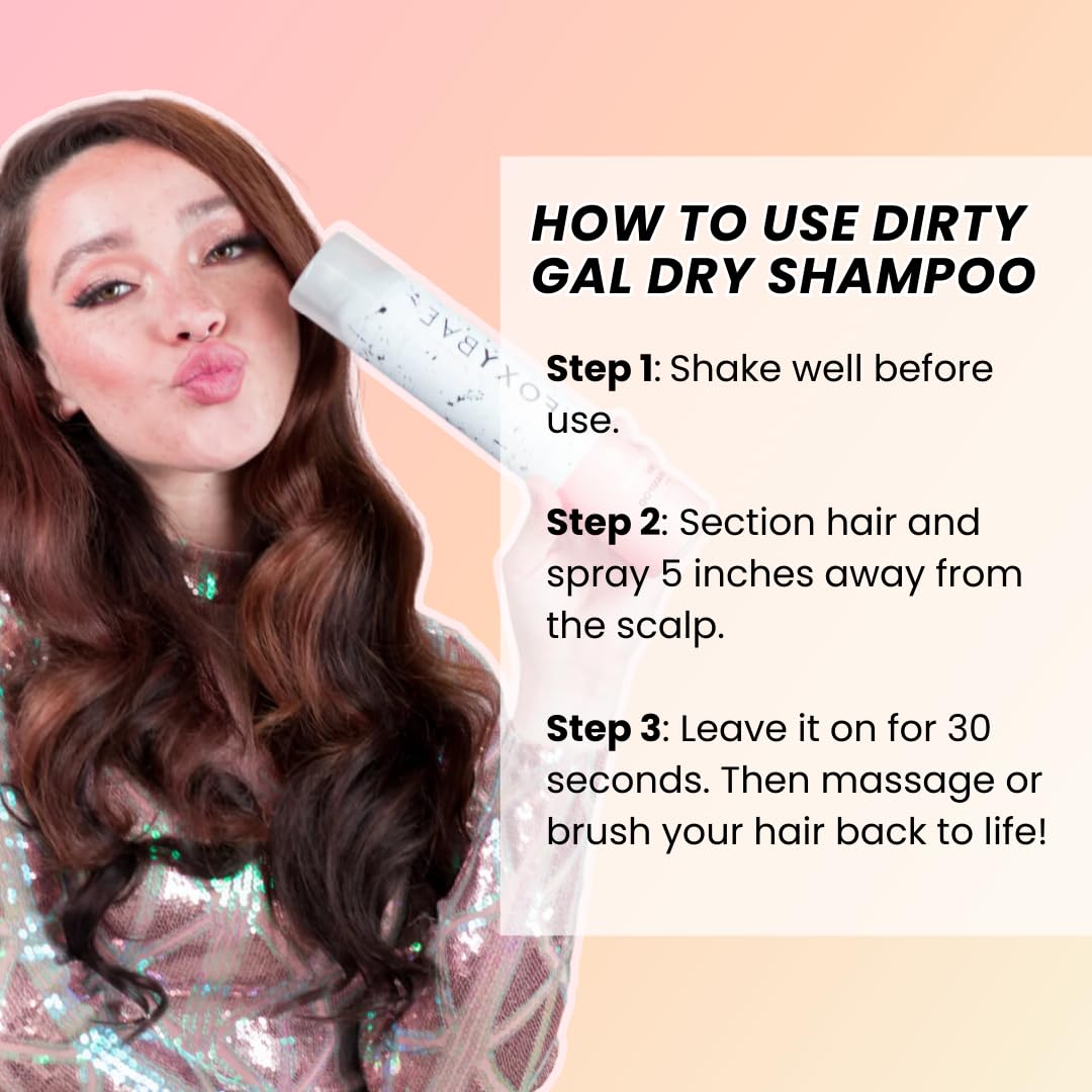 FoxyBae Volumizing Dry Shampoo with Biotin – For Dark, Brunette & Blonde Hair