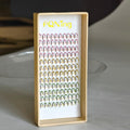 FQNing Glitter Lash Cluster Laser Colored Extensions – 3 Colors B | Professional Lash Supplies