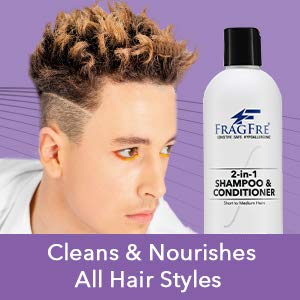 FRAGFRE 2 in 1 Shampoo and Conditioner 12 oz – Fragrance-Free, Sulfate-Free, Color-Safe for Short to Medium Hair
