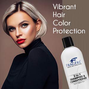 FRAGFRE 2 in 1 Shampoo and Conditioner 12 oz – Fragrance-Free, Sulfate-Free, Color-Safe for Short to Medium Hair