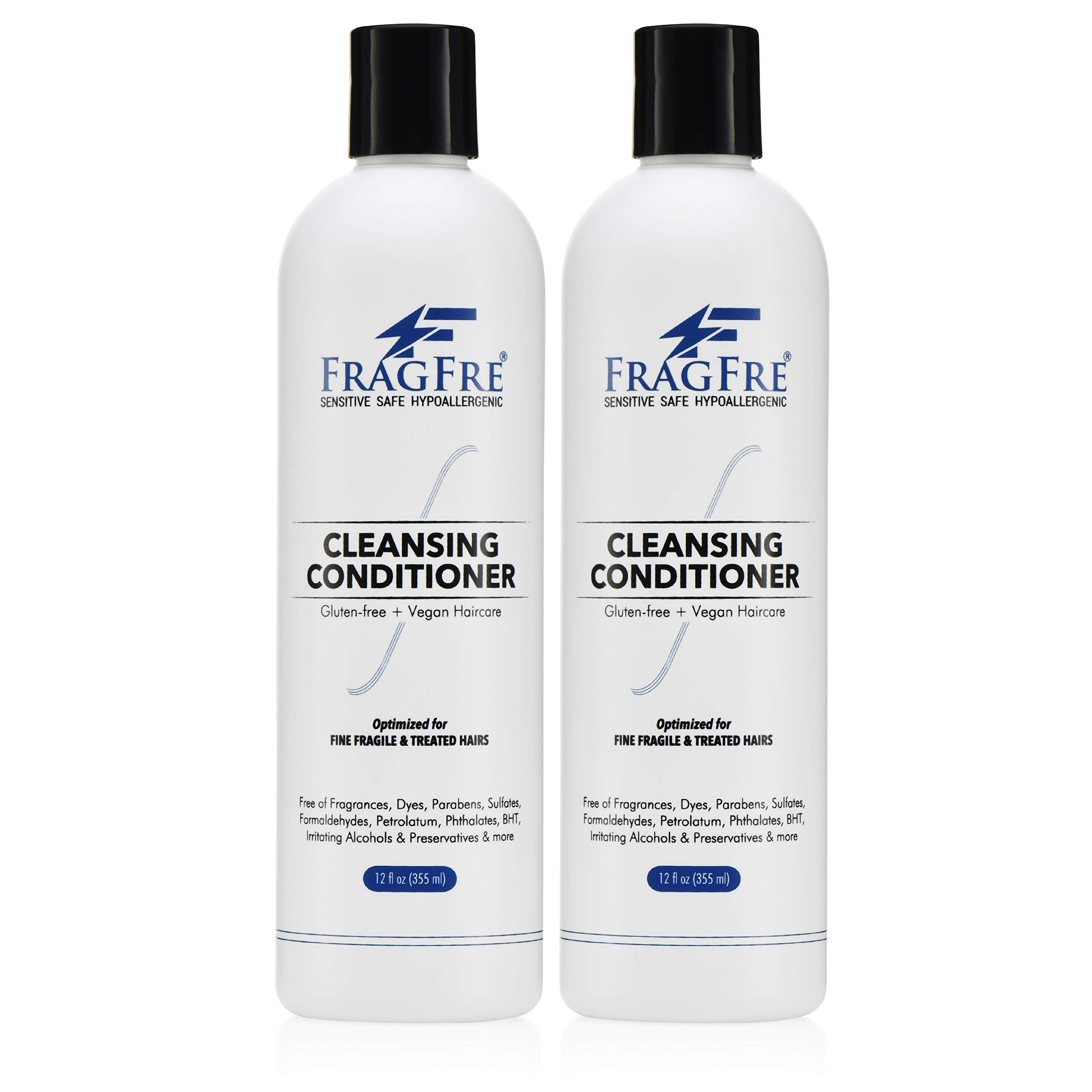 FRAGFRE Cleansing Conditioner for Fine Hair – 2-Pack Gift Set | Sulfate Free & Fragrance Free