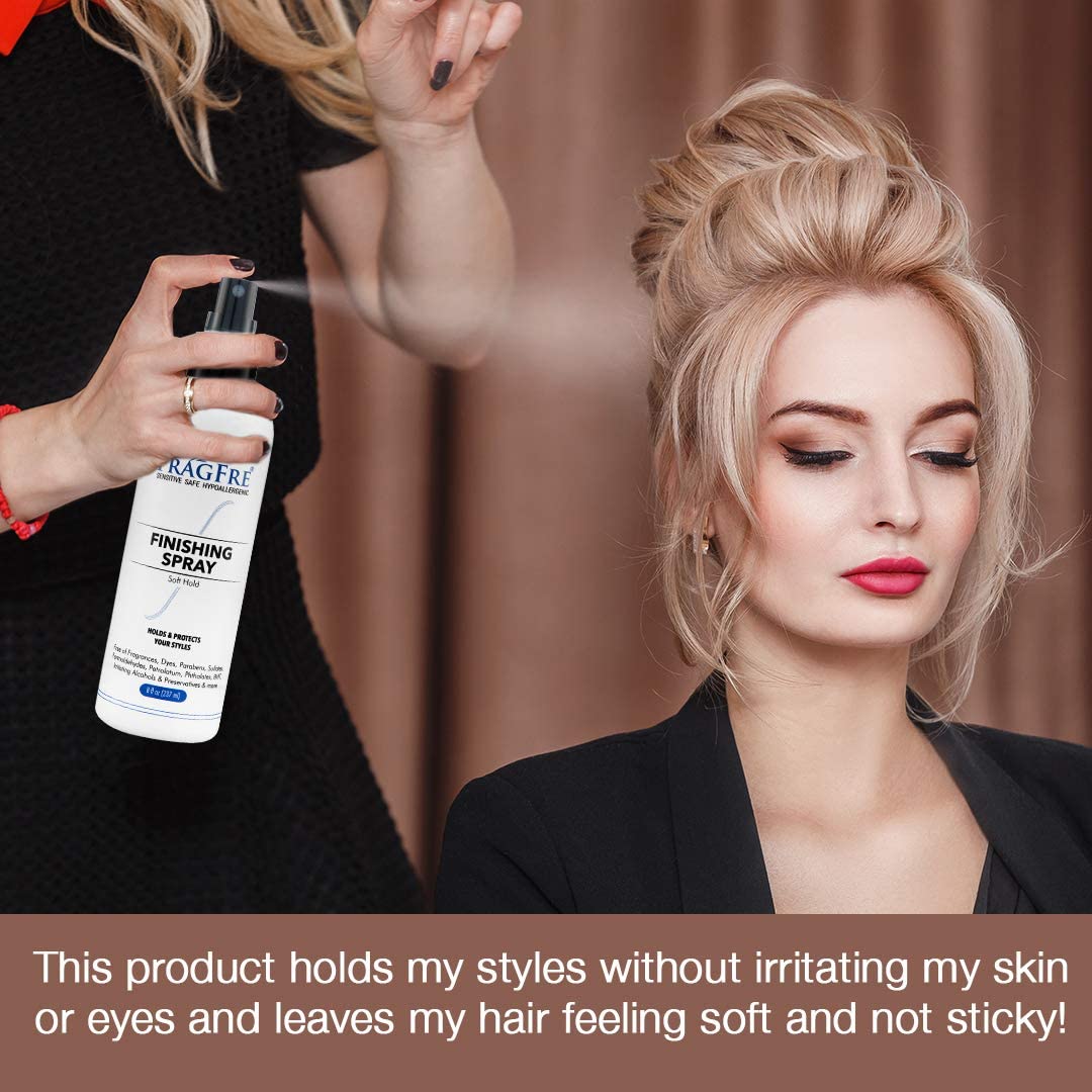 FRAGFRE Hair Finishing Spray 8 oz – Flexible Hold, Fragrance Free, Hypoallergenic