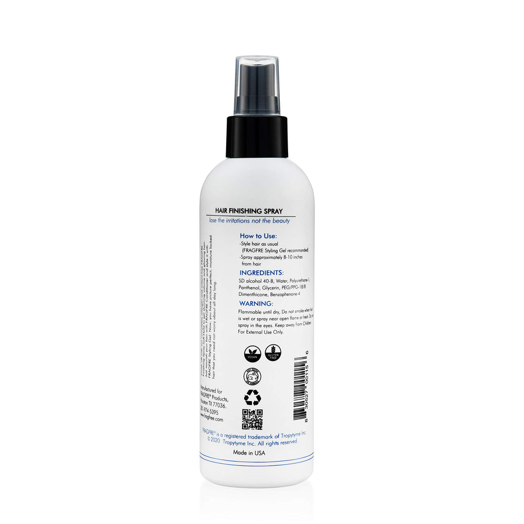 FRAGFRE Hair Finishing Spray 8 oz – Flexible Hold, Fragrance Free, Hypoallergenic