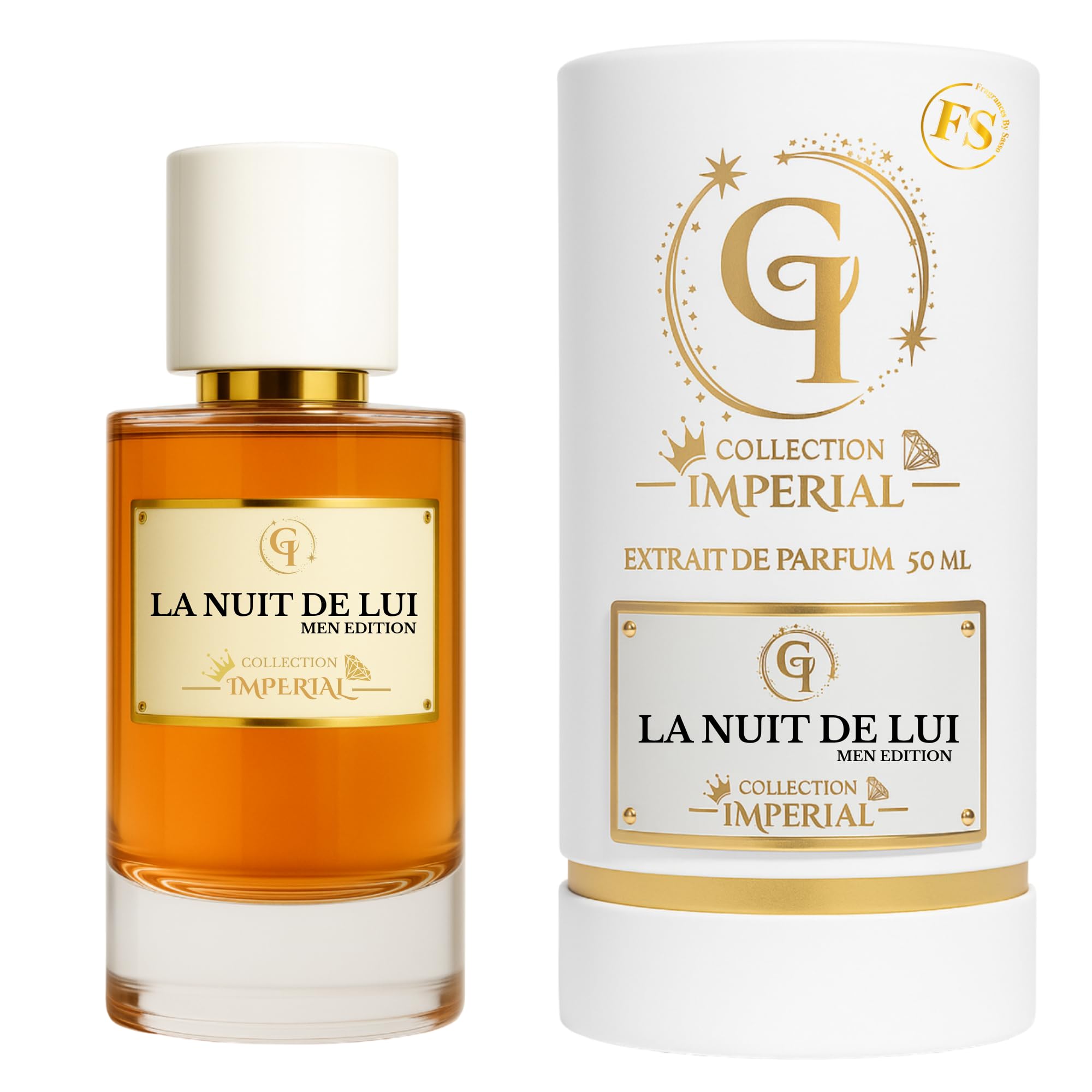 FRAGRANCES BY SASSO La Nuit De Lui Extrait de Parfum for Men – 50ml, Long-Lasting, French-Made Alternative to Best Brand