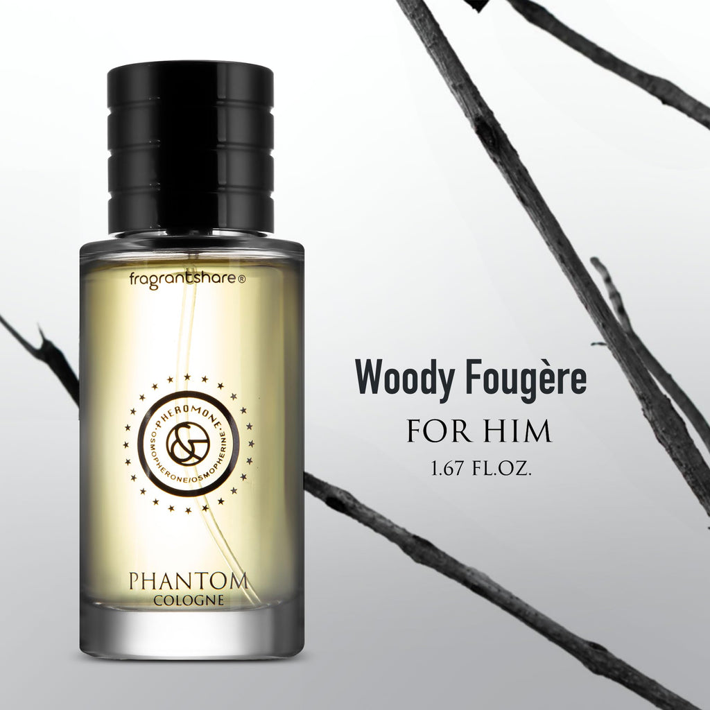 FragrantShare Phantom Men’s Cologne – Pheromone Perfume, Woody Aromatic, 50 mL