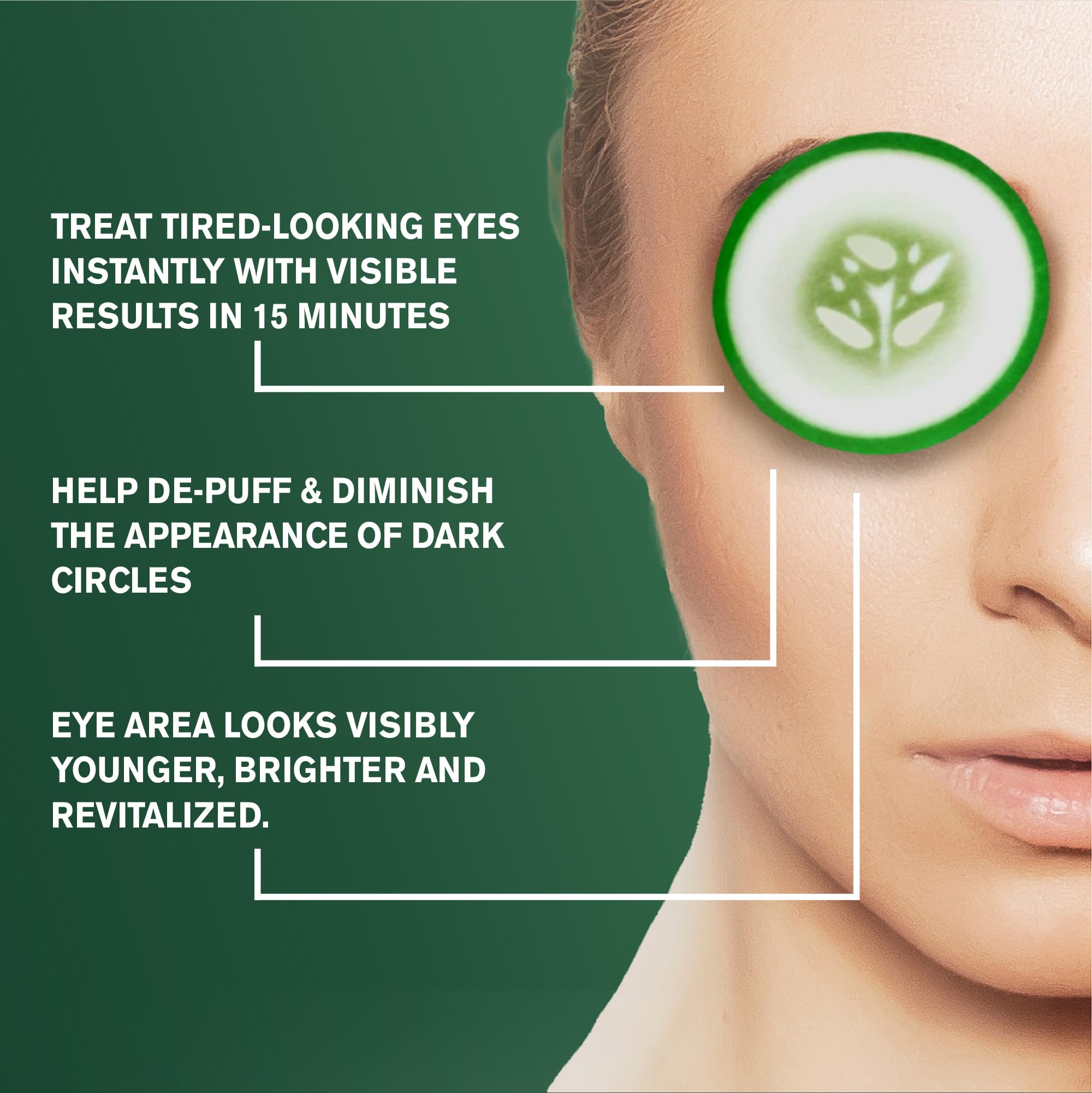 Fran Wilson Nourish My Eyes Cucumber Eye Pads – Pack of 12 (36 total) for Gentle Eye Care