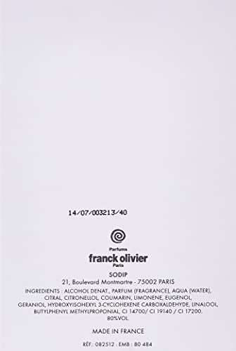 Franck Olivier Eau De Passion – Men’s Eau De Toilette 2.5 oz