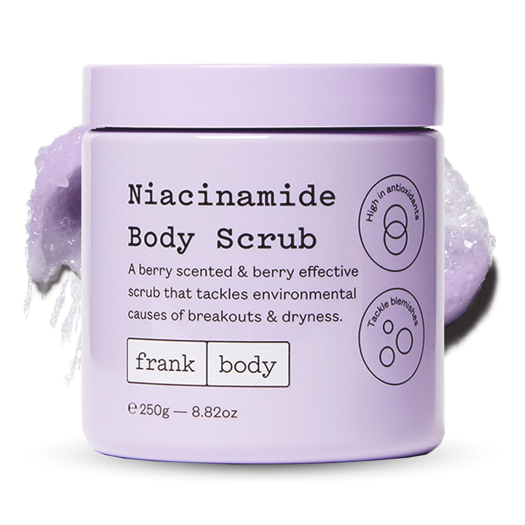 frank body Niacinamide Body Scrub – Berry Extracts & Green Tea | 250g