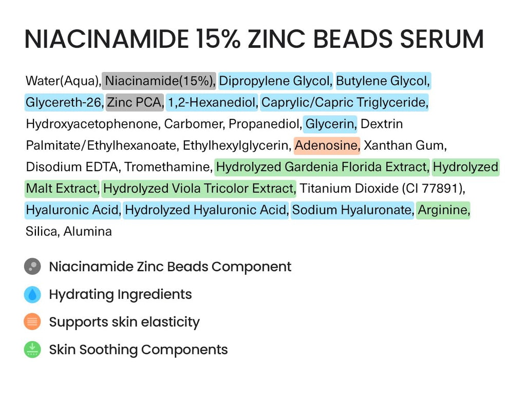 FRANKLY Niacinamide 15% + Zinc Bead Serum | Gentle, Oil-Balancing Skin Support