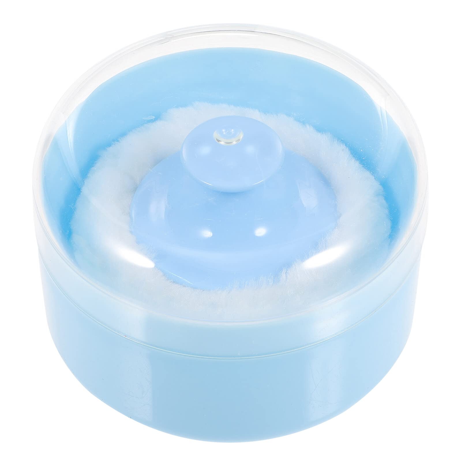 FRCOLOR Baby Powder Puff Container – Compact, Lightweight Case with Soft Puff for Smooth Body Powder Application